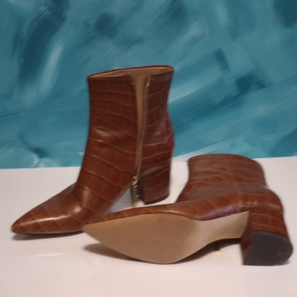 Marc Fisher Brown Ankle Booties